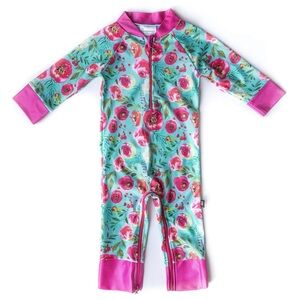 Honeysuckle Baby Girl Sun Protective Swimsuit 6-12 Months